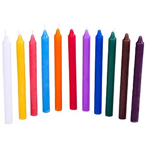 Vela Palito - Branca - Colorida - Bicolores