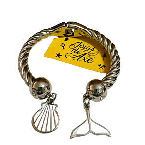 Bracelete Torcido Iemanjá Prata