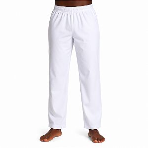 Calça Oxford Branca Unissex para Umbanda, Candomblé e Quimbanda