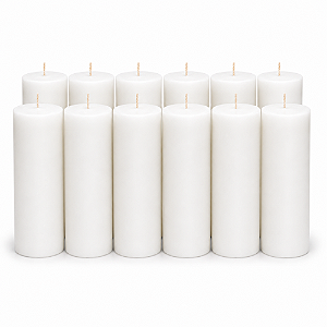Kit 12 Velas Votivas 7 Dias 195g – Cores Lisas e Bicolores