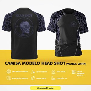Camiseta HEAD SHOT - MC Preta