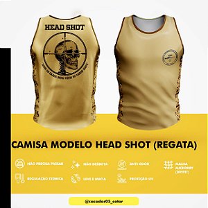 Camiseta HEAD SHOT - Regata Cáqui