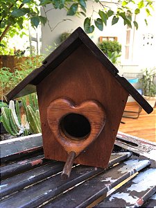 Casinha de Passarinho Coração Simpatia