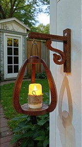 Kit Arandela Madeira de Demolição