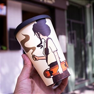 Copo Reutilizável - Coffee Walk Girl 400ml