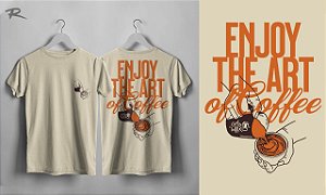 Camiseta Enjoy the art of coffee  l (Art by Renato Spadari)