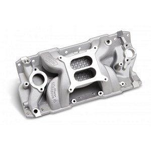 WND-8501 - COLETOR DE ADMISSÃO WEIAND SPEED WARRIOR, EM ALUMINIO NATURAL, CHEVROLET SMALL BLOCK - UNIDADE