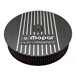 P5249807 - FILTRO DE AR MOPAR, 12 3/4" x 2 3/4", COM LOGO MOPAR PERFORMANCE, EM ALUMINIO, PRETO - UNIDADE