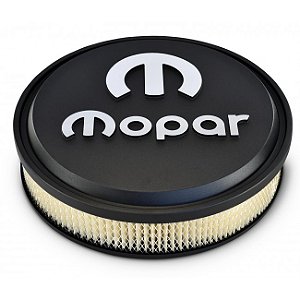 440-830 - FILTRO DE AR, 14" x 3" , TAMPA EM ALUMÍNIO, ACABAMENTO PRETO, COM LOGO MOPAR - UNIDADE