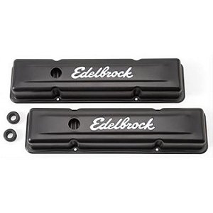 4443 - TAMPA DE VALVULA EDELBROCK - CHEVY - PERFIL BAIXO BAIXO - SIGNATURE SERIES