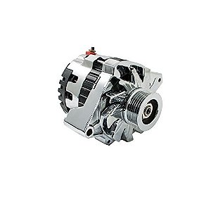 ES1007C - ALTERNADOR CROMADO, 160A, CS130, COM REGULADOR INTERNO, PRÓPRIO PARA KIITS DE POLIA MARCH - UNIDADE