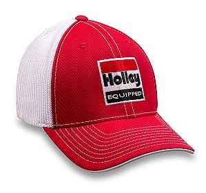 10161HOL - BONE HOLLEY FLEX MESH, VERMELHO E BRANCO, IMPORTADO - UNIDADE