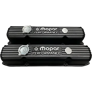 P5007611AB - PAR DE TAMPAS DE VÁLVULAS MOPAR PERFORMANCE, EM ALUMINIO, DODGE SMALL BLOCK LA