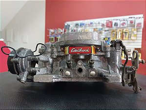 1406U - CARBURADOR QUADRIJET EDELBROCK 600CFM   ** REVISADO EM BOM ESTADO **    2º ESTAGIO A VACUO (UNIVERSAL)