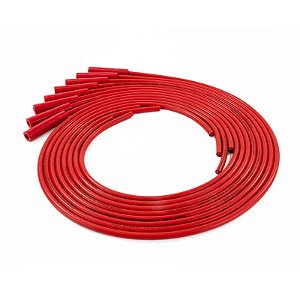 85280 - JOGO DE CABOS DE VELAS VERMELHO, 8.5mm UNIVERSAL, PONTAS DAS VELAS RETA