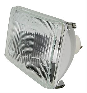 H4651-H4656 - JOGO COM 4 FAROIS SEALED BEAM, RETANGULAR 4x6", UNIVERSAL