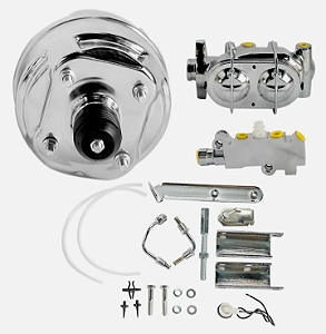 1359 - CONJUNTO DE FREIO, HIDROVÁCUO 9", CILINDRO MESTRE, SUPORTE E VÁLVULA DOSADORA, PADRÃO CHEVY