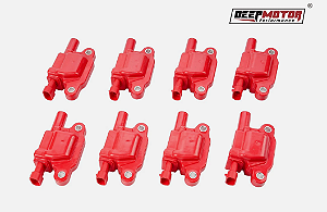 DM-4420-1104R - KIT DE BOBINAS DE IGNIÇÃO, HIGH PERFETOMANCE, VERMELHA, CHEVY LS3 LT1 LSA L83 L86 D510C