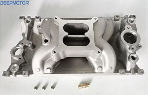 DM-3502H - COLETOR DE ADMISSÃO AIR GAP, DUAL PLANE, EM ALUMÍNIO, VORTEC CHEVROLET SMALL BLOCK - UNIDADE