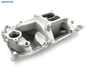 DM-3712 - COLETOR DE ADMISSÃO, AIR GAP, OVAL PORT, DUAL PLANE, EM ALUMINIO, CHEVROLET BIG BLOCK 454 - UNIDADE