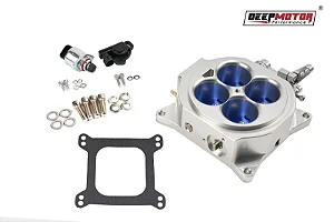 DM-4150TPS-SL - CORPO DE BORBOLETA, QUADRIJET, 1000 CFM, COM SENSOR IAC E TPS INTEGRADOS, ACABAMENTO POLIDO