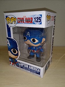 Funko Pop - Filme - Civil War - Captain América 125