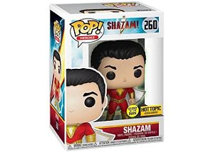 Funko Pop Desenho/Quadrinhos- DC: Shazam! - Shazam GLOW 260 (HOTTOPIC)
