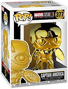 Funko Pop - Filme - Avengers - CAPTIAN AMERICA CROME GOLD 377