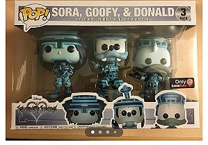 [PRÉ-VENDA] Funko Pop Games - Kingdom Hearts - 3 Pack Sora, Goofy & Donald