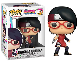 Funko pop Desenho - Boruto Yhe Next Generation - Sarada Uchiha 672 (Caixa com Danos)