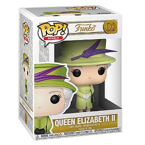 Funko Pop Artista - Royals Queen - Rainha Elizabeth Verde 01 (Caixa com detalhes)