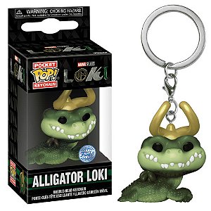 Funko Pop Keychain - Marvel Loki - Chaveiro Alligator Loki