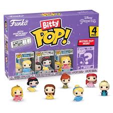 Funko Bitty Pop - Princess - 4 Pack Cinderella/Snow White/Aurora/Surpresa