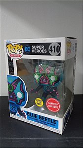 Funko Pop - DC Super Heroes - Blue Beetle 410 GITD (GameStop)