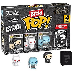 [PRÉ-VENDA] Funko Bitty Pop - Game of Thrones - 4 Pack John Snow/Ghost/White Walker