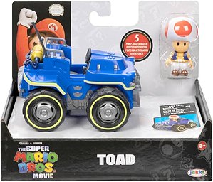 Figure Art Jakks - Super Mario Bros The Movie - Kart Toad