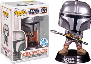 Funko Pop - Disney: Star Wars The Mandalorian - The Mandalorian With Beskar Staff 479 (FUNKOSHOP)