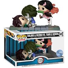 Funko Pop - Demon Slayer/Kimetsu no Yaba -Tanjiro & Nezuko Vs. Temple Demon 1419