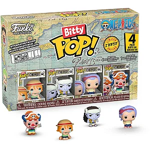 [PRÉ-VENDA] Funko Pop Bitty - One Piece - 4 Pack Nami/Arlong/Nojiko/Buggy The Clown
