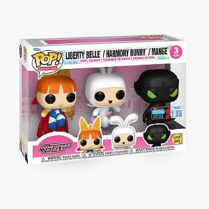 [PRÉ-VENDA] Funko Pop - The Puwerpuff Girls - 3 Pack Liberty Belle/Harmony Bunny/Mange GITD (NYCC 2025)