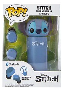 Fone De Ouvido Stitch Sem Fio Bluetooh Cor Azul-claro