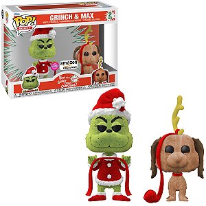 Funko Pop - Star Wars - 2 Pack Grinch & Max (Amazon) Flocked