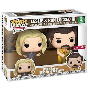 Funko Pop - Parks And Recreations - 2 Pack Leslie & Ron Locked In (Target)