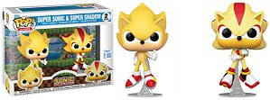 Funko Pop - Sonic The Hedgehog - 2 Pack Super Sonic & Super Shadow (Special Edition)