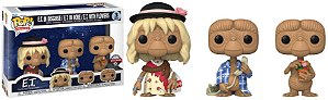Funko Pop - E.T. The Extra-Terrestrial - 3 Pack E.T. in Disguise / E.T. in Robe / E.T. with Flowers (Special Edition)