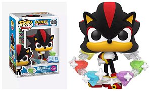 [PRÉ-VENDA] Funko Pop - Sonic The Hedgehog - Shadow with Emeralds 1300 Flocked