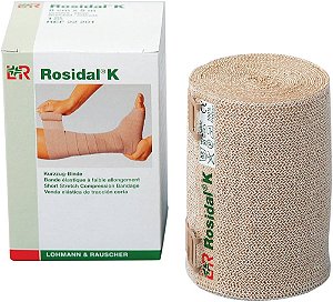 Rosidal K Bandagem de Curto Estiramento e Alta Compressão - 10cm X 5m Lohmann & Rauscher