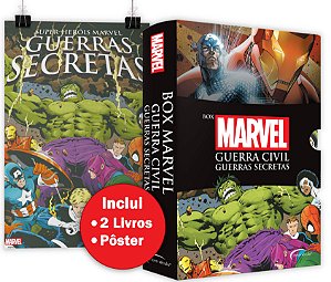 Box Marvel Guerra Civil e Guerras Secreta