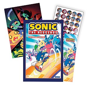 COMBO SONIC THE HEDGEHOG - VOLUMES 09 E 10 + POSTÊR E MARCADORES +