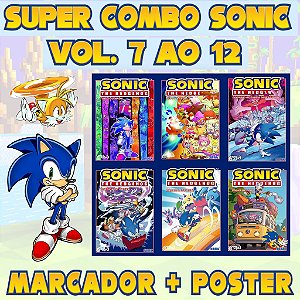 Combo Sonic The Hedgehog Vol. 7 a 12 - Aventuras Épicas e Desafios Incríveis nos Quadrinhos